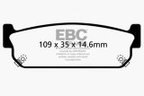 EBC 93-97 Infiniti J30 3.0 Yellowstuff Rear Brake Pads thumbnail 7