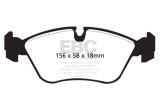 EBC 93-97 Volvo 850 2.3 Turbo Yellowstuff Front Brake Pads thumbnail 6