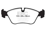 EBC 93-97 Volvo 850 2.3 Turbo Yellowstuff Front Brake Pads thumbnail 7