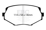 EBC 94-01 Mazda Miata MX5 1.8 Redstuff Front Brake Pads thumbnail 6