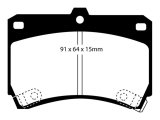 EBC 94-97 Ford Aspire 1.3 manual Yellowstuff Front Brake Pads thumbnail 1