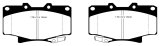 EBC 96-97 Lexus LX450 4.5 Greenstuff Front Brake Pads thumbnail 1
