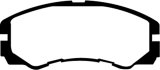 EBC 96-98 Acura SLX 3.2 Yellowstuff Front Brake Pads thumbnail 7