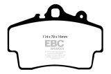 EBC 97-99 Porsche Boxster (Cast Iron Rotors only) 2.5 Yellowstuff Front Brake Pads thumbnail 5