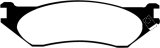 EBC 98-02 Dodge B150 B1500 Cargo 1500 Van 1/2 Ton Greenstuff Front Brake Pads thumbnail 1