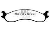 EBC 98-03 Dodge B250 B2500 Cargo 2500 Van 3/4 Ton Ultimax2 Front Brake Pads thumbnail 2