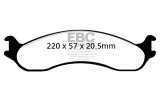 EBC 98-03 Dodge B250 B2500 Cargo 2500 Van 3/4 Ton Ultimax2 Front Brake Pads thumbnail 3