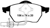 EBC 99-01 Audi A4 1.8 Turbo (B5) Yellowstuff Front Brake Pads thumbnail 1