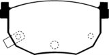 EBC 99-01 Hyundai Elantra 2.0 Redstuff Rear Brake Pads thumbnail 7