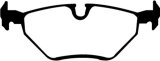 EBC 99-02 BMW Z3 2.5 Ultimax2 Rear Brake Pads thumbnail 6