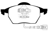 EBC 99-06 Audi TT 1.8 Turbo Yellowstuff Front Brake Pads thumbnail 5