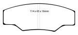 EBC Brakes Yellowstuff Performance Brake Pads thumbnail 1