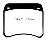 EBC Brakes Yellowstuff Performance Brake Pads thumbnail 1