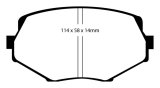 EBC 94-01 Mazda Miata MX-5 Bluestuff Front Brake Pads thumbnail 1