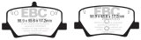 EBC 2018+ Volvo XC40 T4 Greenstuff Rear Brake Pads thumbnail 1