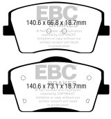 EBC 2018+ Volvo XC40 T4 Yellowstuff Front Brake Pads thumbnail 1