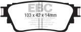 EBC 18-21 Mitsubishi Outlander Yellowstuff Rear Brake Pads thumbnail 2