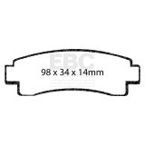EBC 91-94 Nissan Sentra SE-R Ultimax Rear Brake Pads thumbnail 1