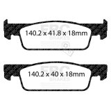 EBC 16-17 Smart Fortwo 0.9T Yellowstuff Front Brake Pads thumbnail 8