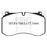EBC 2018+ Mercedes-Benz G63 AMG (BM463) 4.0TT Yellowstuff Front Brake Pads thumbnail 1