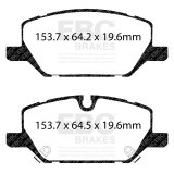 EBC 2020+ Cadillac CT5 Premium and Luxury 2.0T Bluestuff Front Brake Pads thumbnail 9