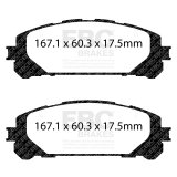 EBC 2020+ Toyota Highlander 2.5L Hybrid Ultimax Front Brake Pads thumbnail 1
