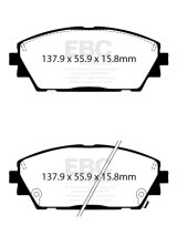 EBC 2019+ Mazda 3 (BP) 2.5L Ultimax Front Brake Pads thumbnail 3