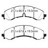 EBC 2019+ Chevrolet Silverado 2500 (2WD) Ultimax Front Brake Pads thumbnail 9