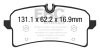 EBC 2015+ Porsche Macan GTS 3.0TT Redstuff Rear Brake Pads thumbnail 8