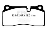 EBC 2018+ BMW M2 Competition 3.0TT Redstuff Rear Brake Pads thumbnail 1