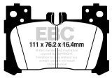 EBC 2018+ Lexus LC500 5.0L Redstuff Rear Brake Pads thumbnail 1