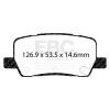 EBC 2018+ Tesla Model S Electric Greenstuff Rear Brake Pads thumbnail 8