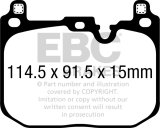 EBC 2018+ BMW X2 2.0T Bluestuff Front Brake Pads thumbnail 7