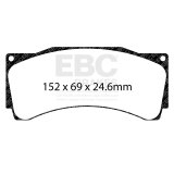 EBC Racing 16-21 Audi RS3 LMS (Race Car) 2.0 Turbo RP-X Race Front Brake Pads thumbnail 2