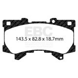 EBC 2022+ Lexus LX600 3.5TT Greenstuff Front Brake Pads thumbnail 2
