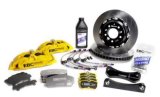 EBC Racing 04-09 Volkswagen GTI (Mk5) Yellow Apollo-4 Calipers 330mm Rotors Front Big Brake Kit thumbnail 6