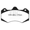 EBC Racing 15-21 Lotus Evora 3.5L Supercharged SR-11 Sintered Race Front Brake Pads thumbnail 4