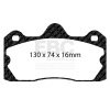 EBC Racing 10-16 Lotus Evora 3.5L RP-1 Race Rear Brake Pads thumbnail 3