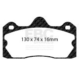 EBC Racing 10-16 Lotus Evora 3.5L RP-X Race Rear Brake Pads thumbnail 2