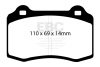 EBC Racing 04-08 Ferrari 430 4.3L SR-11 Sintered Race Front Brake Pads thumbnail 4