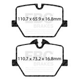EBC Racing 2020+ Toyota GR Supra 2.0T/3.0T (w/13.6in Rear Rotor) RP-X Race Rear Brake Pads thumbnail 5