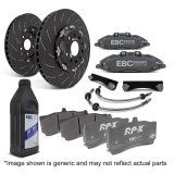 EBC Racing 12-17 Ford Fiesta ST MK7 1.6L Turbo Anodized Apollo-4 Calipers 300mm Rotors Front BBK thumbnail 3