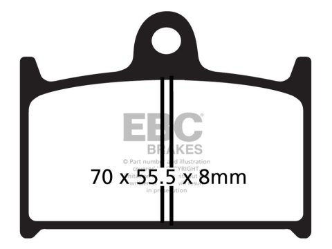 EBC 92-93 Suzuki GSX-R 600 Front Left/Right FA-SFA-X Brake Pads