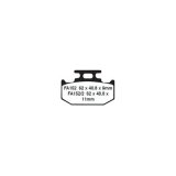 EBC 91-93 Suzuki RM 125 Front Left R Series Sintered Brake Pads thumbnail 1