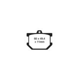 EBC 1979-81 Yamaha SR 500 Front Left/Right FA-SFA-X Brake Pads thumbnail 2
