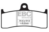 EBC 96-99 Kawasaki ZX 750 ZX7RR ZX (6 Piston Nissin Caliper) Front Left/Right FA-SFA-X Brake Pads thumbnail 1