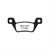 EBC 10-11 Kymco ATV MXU 500 4x4 IRS (Carb Models) Rear Left/Right FA-SFA-TT-X Brake Pads thumbnail 1