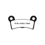 EBC 09-13 Harley Davidson Trike FLHTCUTG Tri Glide Ultra Classic Rear Right Sintered HH Brake Pads thumbnail 1