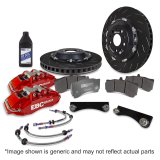 EBC Racing 20-23 Volkswagen Golf R Red Apollo-6 Calipers 380mm Rotors Front Big Brake Kit thumbnail 1