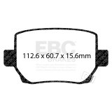 EBC 2020+ Tesla Model Y / 18-22 Tesla Model 3 Yellowstuff Rear Brake Pads thumbnail 5